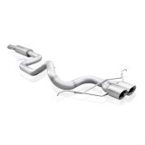 Stainless Works 2013-18 Ford Focus ST 3in Catback Vintage Round Muffler 4in Tips thumbnail 4