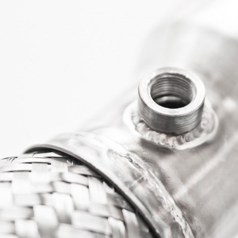 Stainless Works 2013-18 Ford Focus ST 3in High-Flow Cats Downpipe Factory Connection thumbnail 9