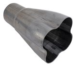 Stainless Works 4 way collector-1 3/4in inlet 2 1/2in od outlet thumbnail 1