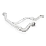 Stainless Works 2015-16 F150 2.7L Downpipe 3in High-Flow Cats Y-Pipe Factory Connection thumbnail 2