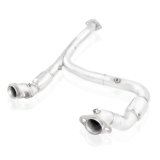 Stainless Works 2015-16 F150 2.7L Downpipe 3in High-Flow Cats Y-Pipe Factory Connection thumbnail 7
