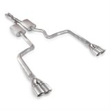 Stainless Works 2008-14 Challenger 3in Catback X-Pipe Chambered Mufflers 3-1/2in Tips thumbnail 1