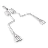 Stainless Works 2008-14 Challenger 3in Catback X-Pipe Chambered Mufflers 3-1/2in Tips thumbnail 3