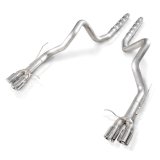 Stainless Works 2013-14 Ford Shelby GT500 3in Catback Retro Chambered Mufflers Resonator Delete thumbnail 4