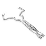 Stainless Works 2015-16 Mustang GT 3in Catback X-Pipe Retro Chambered Mufflers 3in Cores thumbnail 1