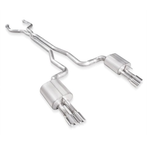 Stainless Works 2014-16 Chevy SS Exhaust 3in X-Pipe Chambered Mufflers Polished Tips Factory Connect thumbnail 2