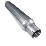 Stainless Works 2.25in SMOOTH TUBE MUFFLER (MILL FINISH) thumbnail 1