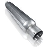 Stainless Works 2.25in SMOOTH TUBE MUFFLER (MILL FINISH) thumbnail 2