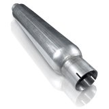 Stainless Works 2.5in SMOOTH TUBE MUFFLER (MILL FINISH) thumbnail 2