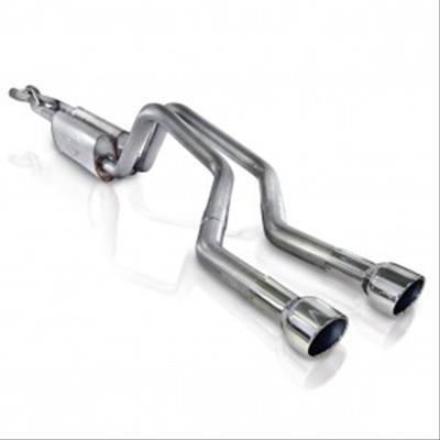 Stainless Works 2006-09 Trailblazer SS 6.0L 2-1/2in Chambered Exhaust Y-Pipe Center Bumper Exit thumbnail 2
