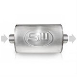 Stainless Works 2.25in ID CENTER INLET/2.25in OD CENTER OUTLET 4inX8in thumbnail 2