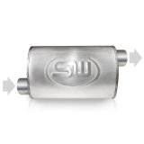 Stainless Works 2.25in ID OFFSET INLET/ 2.25in OD OFFSET OUTLET (ON OPPOSITE SIDES) 4inX8in thumbnail 4