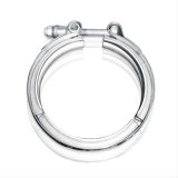 Stainless Works V Band SS Coupling Kit for 3 1/2in tubing thumbnail 1