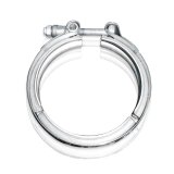 Stainless Works V Band SS T-Bolt Clamp only for 3 1/2in tubing only thumbnail 2