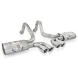 Stainless Works 1997-04 Corvette C5 3in Axle Back Quad 3-1/2in Slash-Cut Tips thumbnail 3
