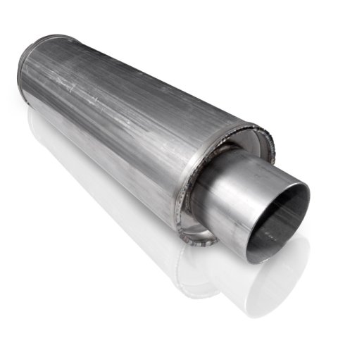 Stainless Works 2.5in VINTAGE ROUND MUFFLER thumbnail 3