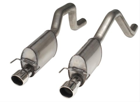 Stainless Works 2006-13 Corvette C6ZO6/ZR1 3in Axleback Chambered Mufflers Dual 4in Rolled Edge Tips thumbnail 2