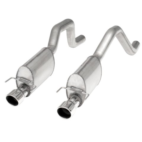 Stainless Works 2006-13 Corvette C6ZO6/ZR1 3in Axleback Chambered Mufflers Dual 4in Rolled Edge Tips thumbnail 3