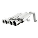 Stainless Works 2006-13 Corvette C6ZO6/ZR1 3in Axleback Chambered Mufflers Quad 4in Rolled Edge Tips thumbnail 4