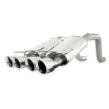 Stainless Works 2006-13 Corvette C6ZO6/ZR1 3in Axleback Chambered Mufflers Quad 4in Rolled Edge Tips thumbnail 5