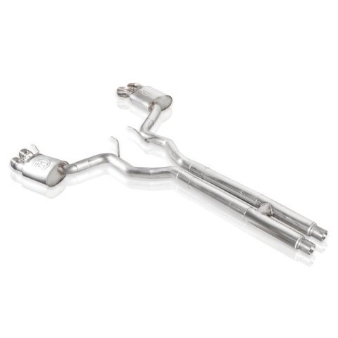 Stainless Works 2018+ Ford Mustang GT 3in Redline Series Catback H-Pipe w/Active Valves & Quad Tips thumbnail 7