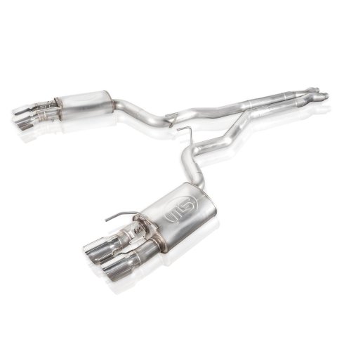 Stainless Works 2018+ Ford Mustang GT 3in Redline Series Catback X-Pipe w/Active Valves & Quad Tips thumbnail 4