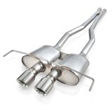 Stainless Works 2009-15 Cadillac CTS-V Coupe 3in Catback System X-Pipe Turbo Mufflers 4in Tips thumbnail 1
