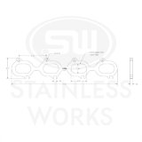 Stainless Works 03-04 Ford Cobra 4.6L 32V Wide Oval Header 304SS Exhaust Flanges 1-3/4in Primaries thumbnail 8