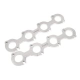 Stainless Works Small Block Ford 4.6L 2V Round Port Header 304SS Exhaust Flanges 1-3/4in Primaries thumbnail 2