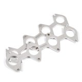 Stainless Works Small Block Ford 4.6L 3V Round Port Header 304SS Exhaust Flanges 1-5/8in Primaries thumbnail 1