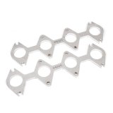 Stainless Works Small Block Ford 4.6L 3V Round Port Header 304SS Exhaust Flanges 1-5/8in Primaries thumbnail 2