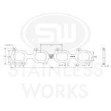 Stainless Works 07-14 Ford Cobra 5.4L/5.8L Wide Oval Port 304SS Exhaust Flanges 1-7/8in Primaries thumbnail 7