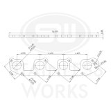 Stainless Works Hemi 5.7L Round Port Header 304SS Exhaust Flanges 1-5/8in Primaries thumbnail 4