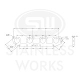 Stainless Works Hemi 5.7L Round Port Header 304SS Exhaust Flanges 1-3/4in Primaries thumbnail 4