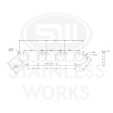 Stainless Works Hemi 5.7L Round Port Header 304SS Exhaust Flanges 1-3/4in Primaries thumbnail 7