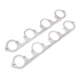 Stainless Works Big Block Ford Flat Tall Oval Port Header 304SS Exhaust Flanges 2-1/4in Primaries thumbnail 2