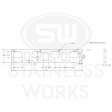 Stainless Works Hemi 5.7L/6.1L/6.4L D-Port Shaped Header 304SS Exhaust Flanges 2in Primaries thumbnail 6