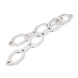 Stainless Works Mopar 3.5L V6 Flat Oval Port Header 304SS Exhaust Flanges 1-5/8in Primaries thumbnail 1