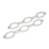 Stainless Works Mopar 3.5L V6 Flat Oval Port Header 304SS Exhaust Flanges 1-5/8in Primaries thumbnail 2