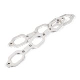 Stainless Works Mopar 3.5L V6 Flat Oval Port Header 304SS Exhaust Flanges 1-5/8in Primaries thumbnail 3