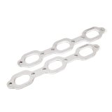 Stainless Works Mopar 3.5L V6 Flat Oval Port Header 304SS Exhaust Flanges 1-5/8in Primaries thumbnail 4