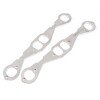 Stainless Works Small Block Chevy Squared Oval Port Header 304SS Exhaust Flanges 1-3/4in Primaries thumbnail 7
