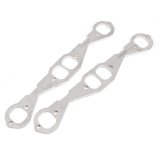 Stainless Works Small Block Chevy Squared Oval Port Header 304SS Exhaust Flanges 1-7/8in Primaries thumbnail 4