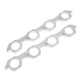 Stainless Works Small Block Ford AFR 225 Head Round Port Header 304SS Exhaust Flanges 2in Primaries thumbnail 4