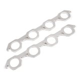 Stainless Works Small Block Ford AFR 225 Head Round Port Header 304SS Exhaust Flanges 2in Primaries thumbnail 8