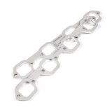 Stainless Works SBF Victor Senior Heads Square Port Header 304SS Exhaust Flanges 2in Primaries thumbnail 8