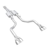 Stainless Works 15-19 Dodge Challenger 6.2L/6.4L Hemi 3in Redline Catback X-Pipe w/4in Quad Tips thumbnail 7