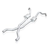 Stainless Works 62-67 Chevy Nova 3in Catback w/ X-Pipe Turbo Chambered Mufflers 3in Cores thumbnail 3