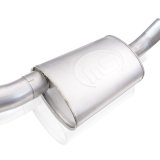 Stainless Works 62-67 Chevy Nova 3in Catback w/ X-Pipe Turbo Chambered Mufflers 3in Cores thumbnail 6