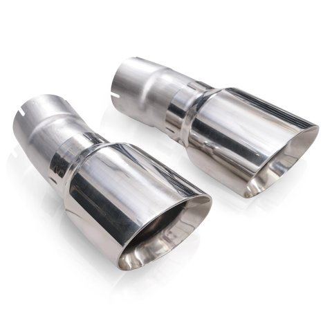 Stainless Works 4in Double Wall Slash-Cut Polished Tip Kit thumbnail 3